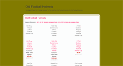 Desktop Screenshot of oldfootballhelmetsz.blogspot.com