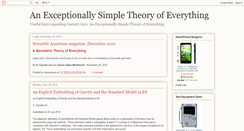 Desktop Screenshot of exceptionallysimpletheoryofeverything.blogspot.com