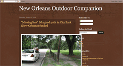 Desktop Screenshot of neworleansoutdoorcompanion.blogspot.com