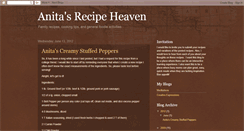 Desktop Screenshot of anitasrecipeheaven.blogspot.com