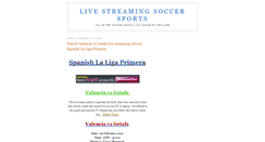 Desktop Screenshot of livestreamingsoccersports.blogspot.com