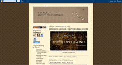 Desktop Screenshot of exposicaoopovodobelomonte.blogspot.com