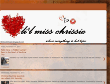 Tablet Screenshot of lilmisschrissie.blogspot.com