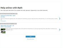 Tablet Screenshot of help-online-with-mathematics.blogspot.com