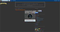 Desktop Screenshot of amothersdream.blogspot.com