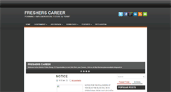 Desktop Screenshot of freshersplacementjobs.blogspot.com