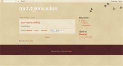 Desktop Screenshot of nuevasensacion-an.blogspot.com