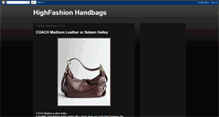Desktop Screenshot of hfhandbags.blogspot.com