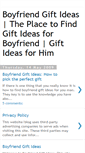Mobile Screenshot of boyfriendgiftideas.blogspot.com