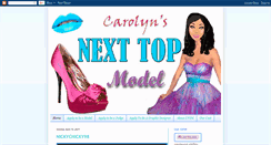 Desktop Screenshot of carolynsnexttopmodel.blogspot.com