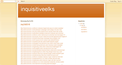 Desktop Screenshot of inquisitiveelks.blogspot.com