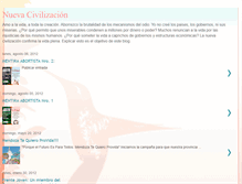 Tablet Screenshot of nuevacivilizacion.blogspot.com