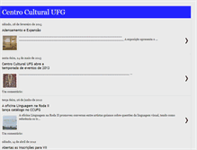 Tablet Screenshot of centroculturalufg.blogspot.com