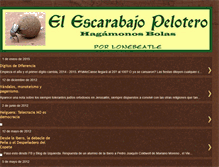 Tablet Screenshot of el-escarabajo-pelotero.blogspot.com