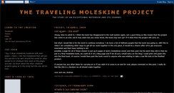 Desktop Screenshot of moleskineproject.blogspot.com