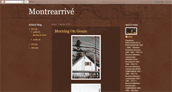 Desktop Screenshot of montrearrive.blogspot.com