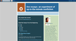 Desktop Screenshot of live-essays.blogspot.com