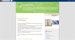 Desktop Screenshot of languageshelp.blogspot.com