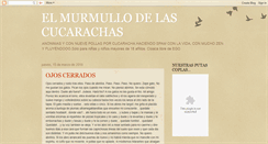Desktop Screenshot of elmurmullodelascucarachas.blogspot.com