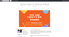 Desktop Screenshot of adventuresinfrugalworld.blogspot.com