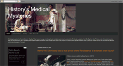 Desktop Screenshot of historymedmysteries.blogspot.com