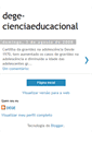 Mobile Screenshot of dege-cienciaeducacional.blogspot.com
