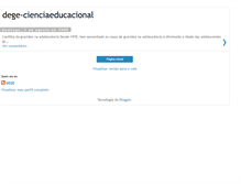 Tablet Screenshot of dege-cienciaeducacional.blogspot.com