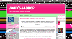 Desktop Screenshot of joansjabber.blogspot.com