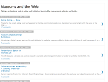 Tablet Screenshot of museumsandtheweb.blogspot.com