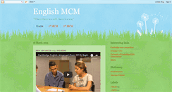 Desktop Screenshot of englishmcm.blogspot.com