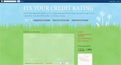 Desktop Screenshot of fixyourcreditrating.blogspot.com