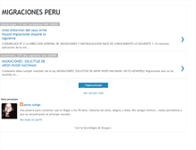 Tablet Screenshot of migracionesperu1.blogspot.com