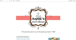 Desktop Screenshot of anniescraftybonnet.blogspot.com