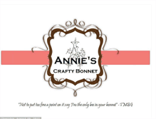 Tablet Screenshot of anniescraftybonnet.blogspot.com