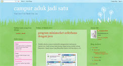 Desktop Screenshot of campuradukjadisatu.blogspot.com