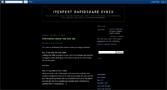 Desktop Screenshot of ipexpert-rapidshare-40.blogspot.com