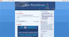 Desktop Screenshot of fororepublicano.blogspot.com