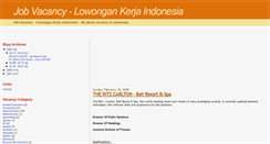 Desktop Screenshot of jobkarirvacancy.blogspot.com