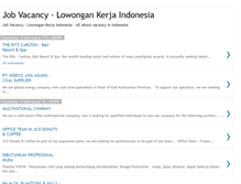 Tablet Screenshot of jobkarirvacancy.blogspot.com