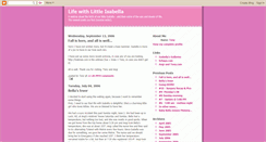 Desktop Screenshot of littleisabella.blogspot.com