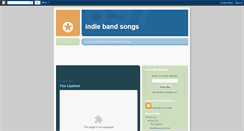 Desktop Screenshot of indiebandsongs.blogspot.com