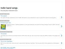 Tablet Screenshot of indiebandsongs.blogspot.com