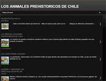 Tablet Screenshot of animalesprehistoricosdechile.blogspot.com