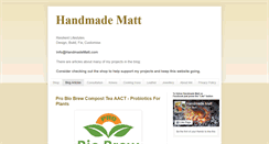 Desktop Screenshot of handmadematt.blogspot.com