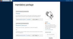 Desktop Screenshot of mandatoryportage.blogspot.com