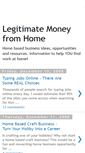 Mobile Screenshot of legitimatemoneyfromhome.blogspot.com