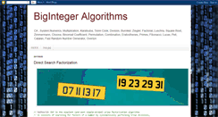 Desktop Screenshot of bigintegers.blogspot.com