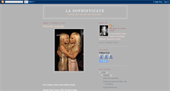 Desktop Screenshot of lasophisticateblog.blogspot.com