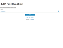 Tablet Screenshot of dutchridgehoaabuse.blogspot.com