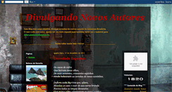 Desktop Screenshot of divulgandonovosautores.blogspot.com